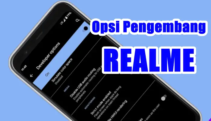 Cara Mengaktifkan Opsi Pengembang Realme